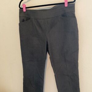Croft & Barrow The Effortless Stretch Pant Size 14 Short Grey Pull On